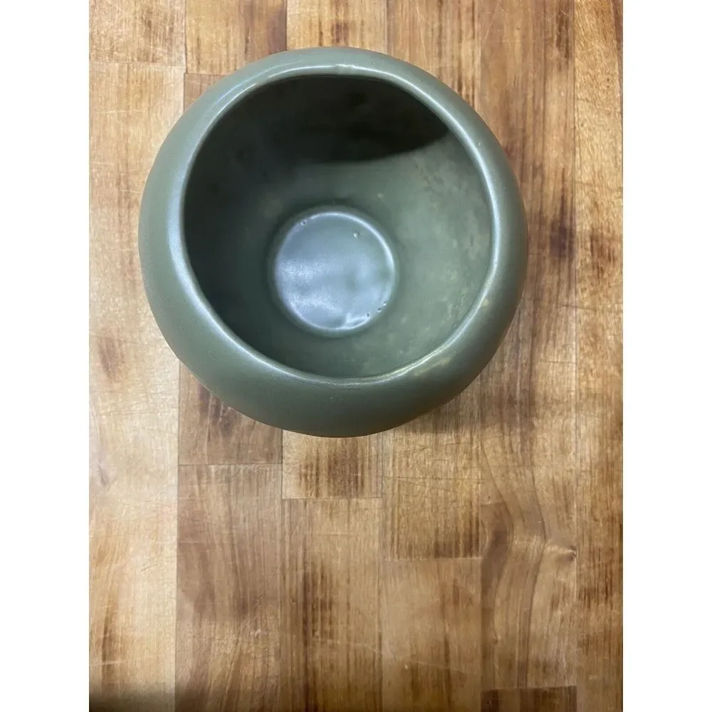 Vintage McCoy Pottery Floraline 415 MCM Planter Pot‎ Vase Abstract Fish Design